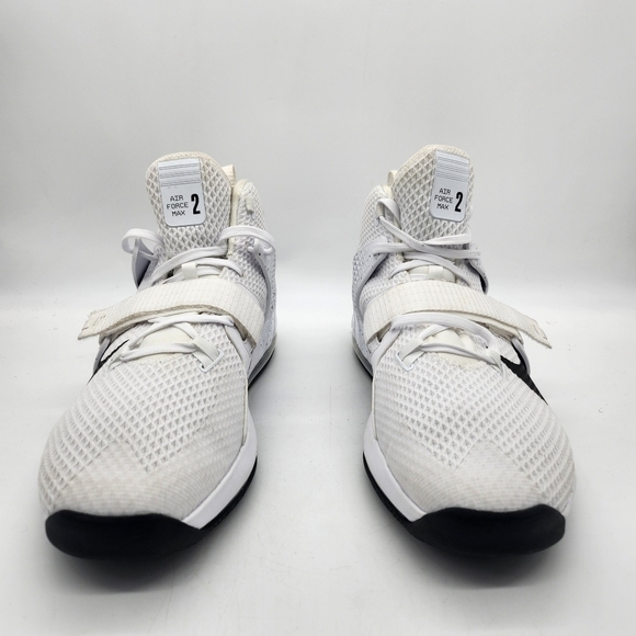 Nike Shoes Mens 18 Air Force Max 2 Basketball White Black AV6245-113 main image 7